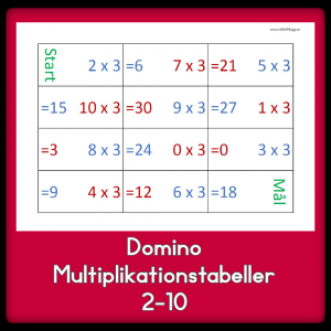 Multiplikation med Domino
